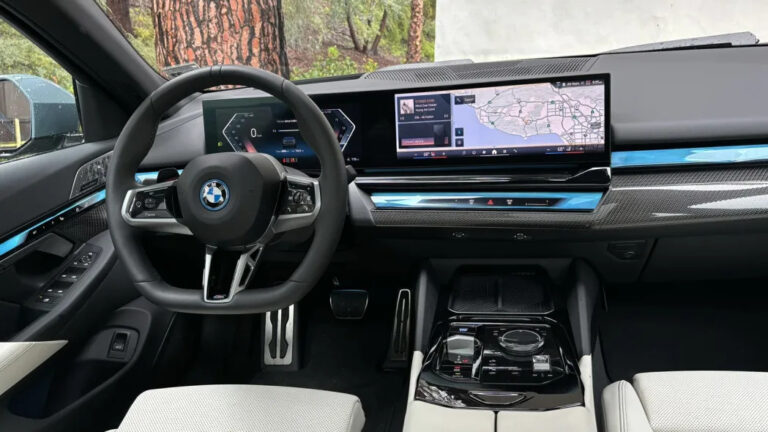 2024 BMW i5 eDrive40 interior from back seat