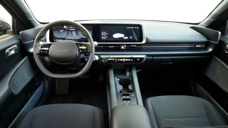 2023 Hyundai Ioniq 6 interior from back seat