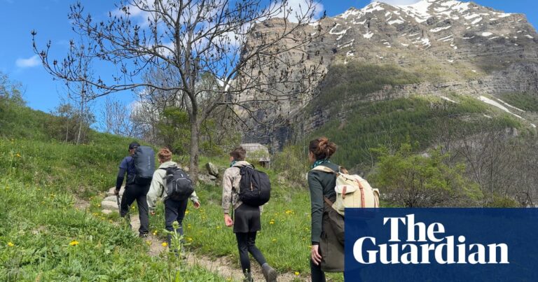 Leaving the herd behind on a family trip in the peaceful southern French Alps