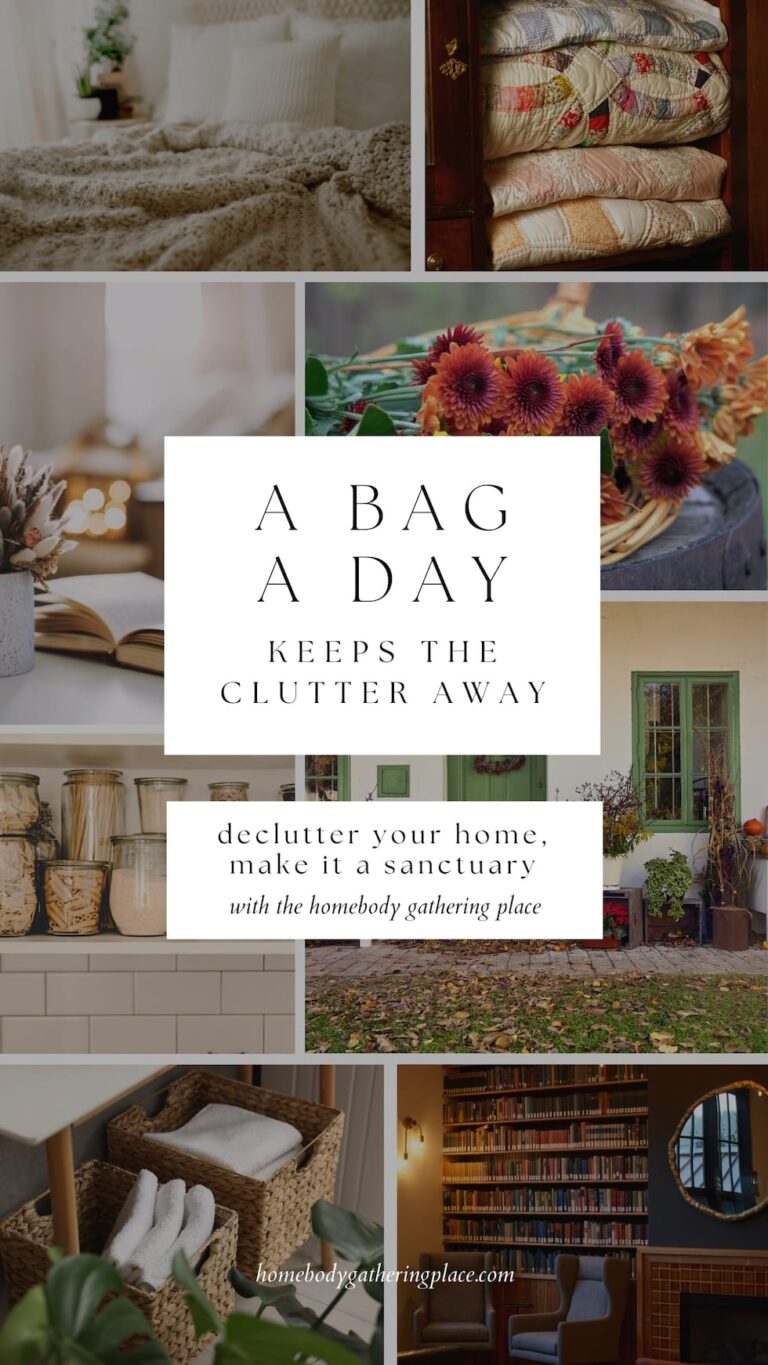 a bag a day challenge the inspired room blog homebody gathering place