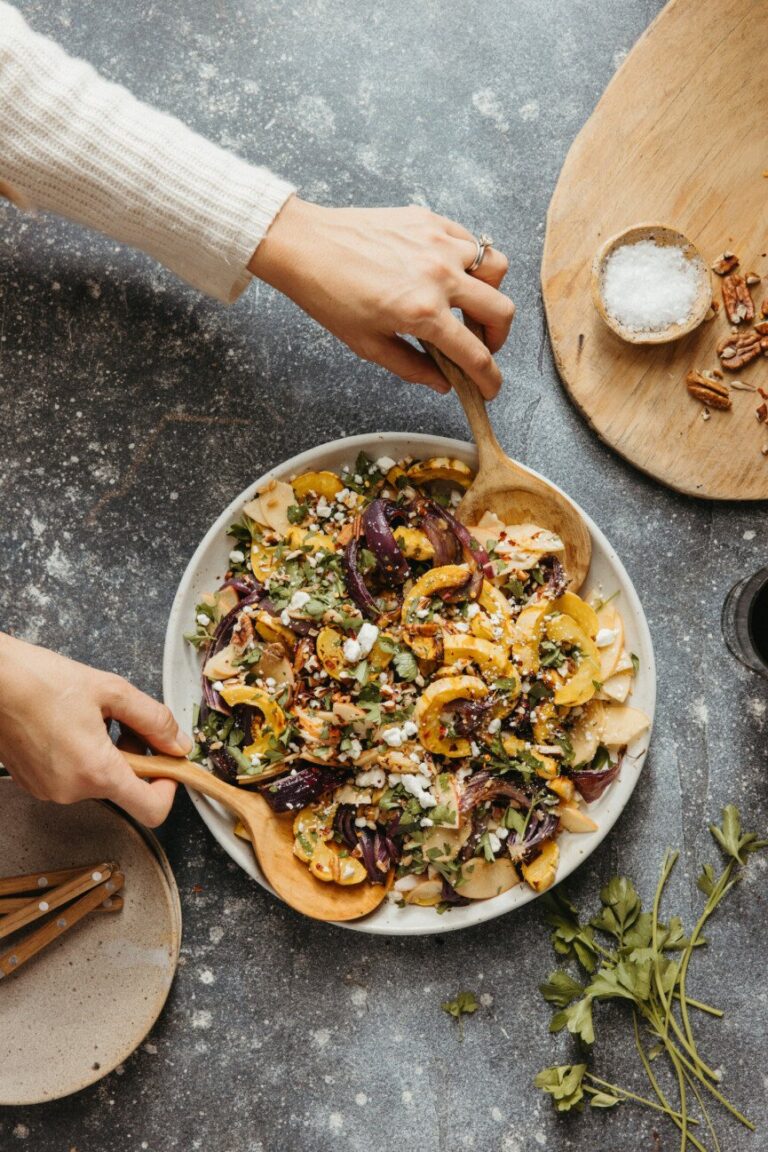 squash farro salad 865x1297