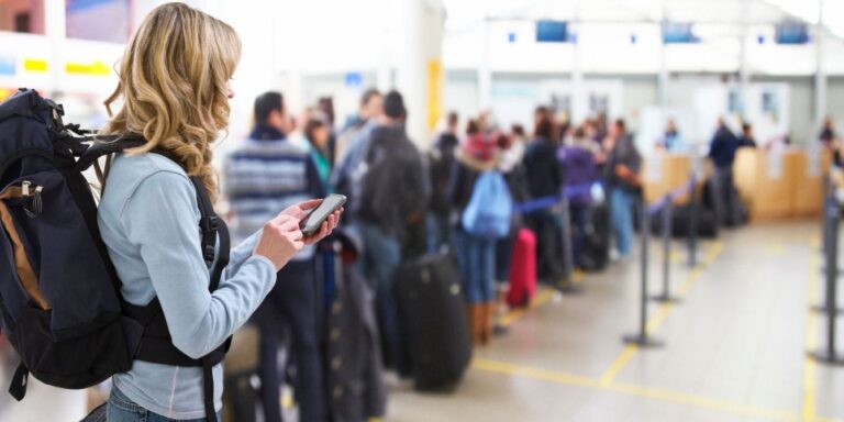 woman in airport