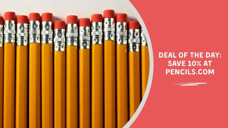 Deal of the Day Save 10 at Pencils.com