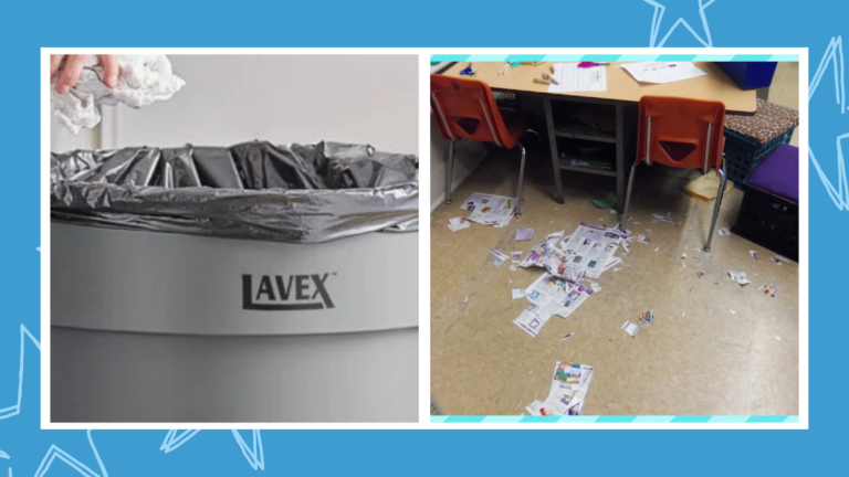 You Will Want This Mystery Trash Hack to Keep Your Class Clean