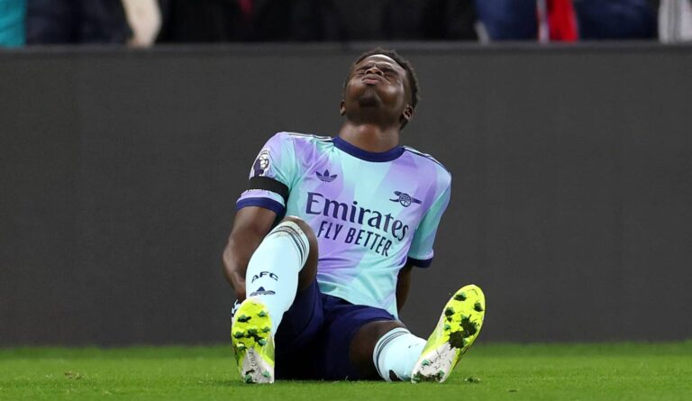 bukayo saka injury arsenal premier league e1734814358386