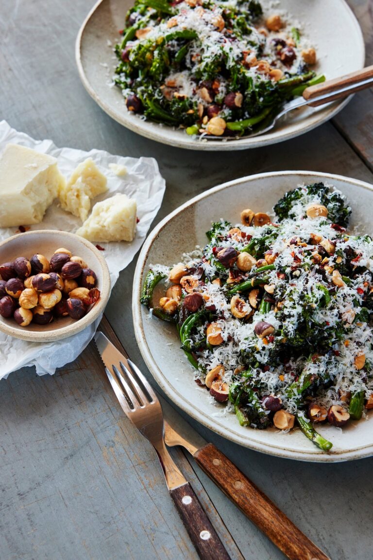 charred broccolini tips from a chef 1